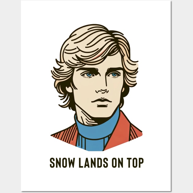 Coriolanus Snow Lands on Top Wall Art by Retro Travel Design